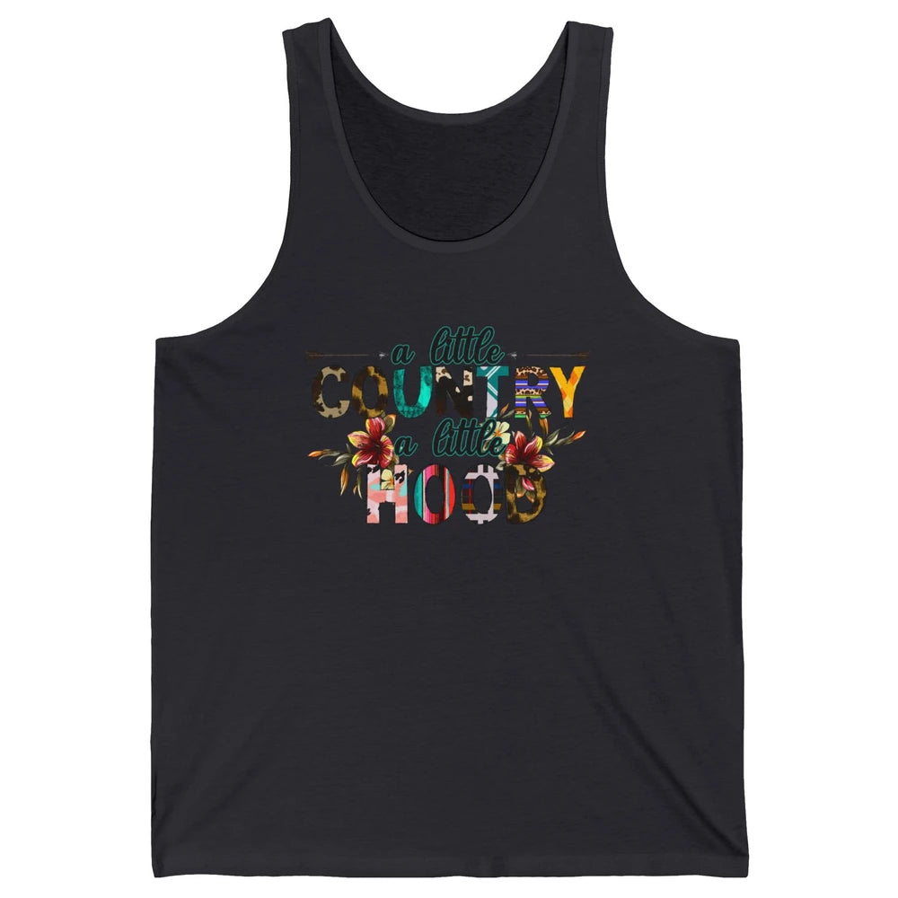 A Little Hood A Little Country Turquoise Western Country Unisex Jersey Tank