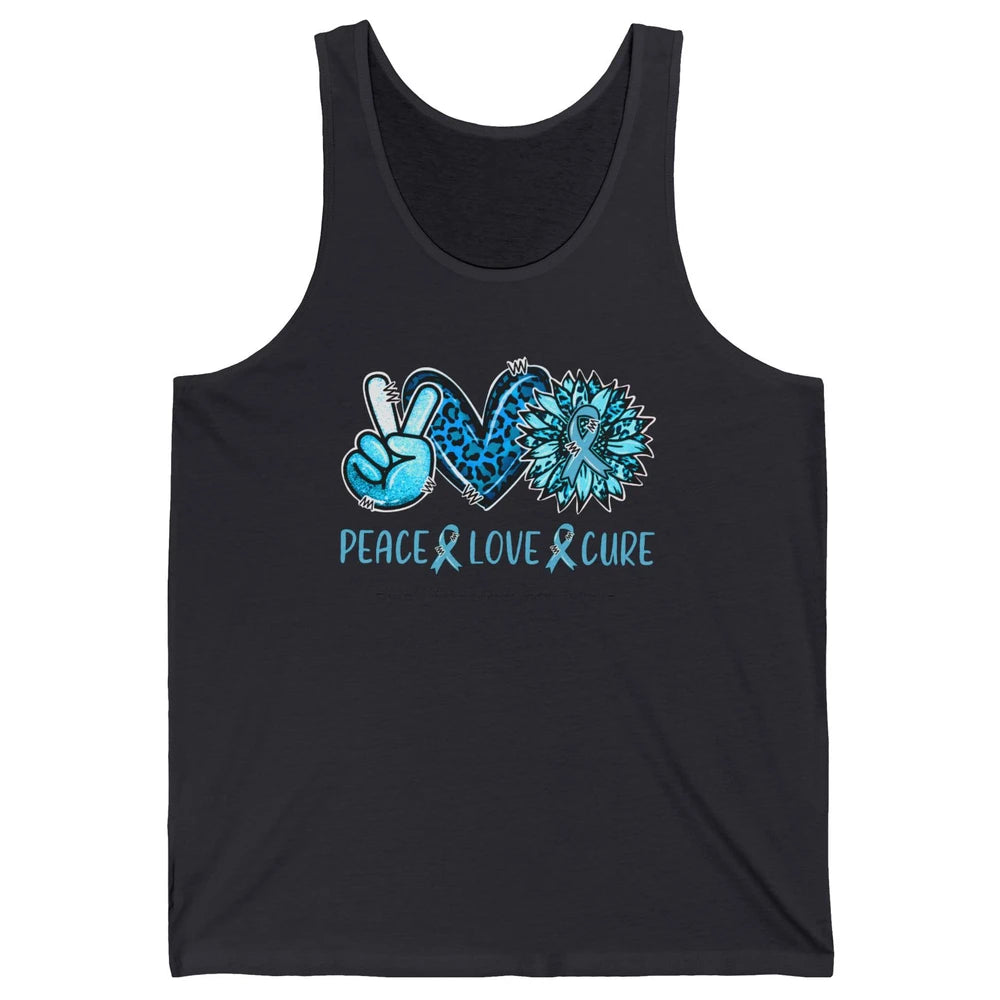 POTS Postural Orthostatic Tachycardia Peace Love Cure Unisex Jersey Tank