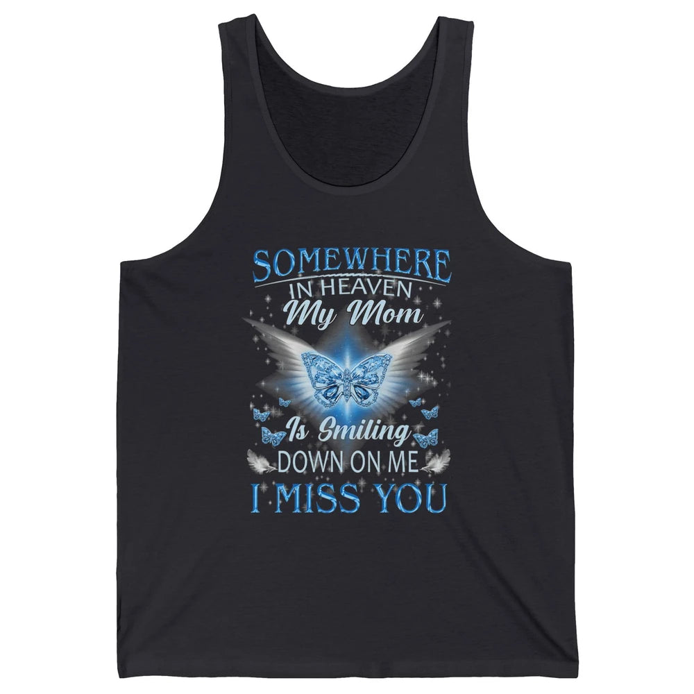 My Mom In Heaven Angel Wings Mother Memories Forever Love Unisex Jersey Tank