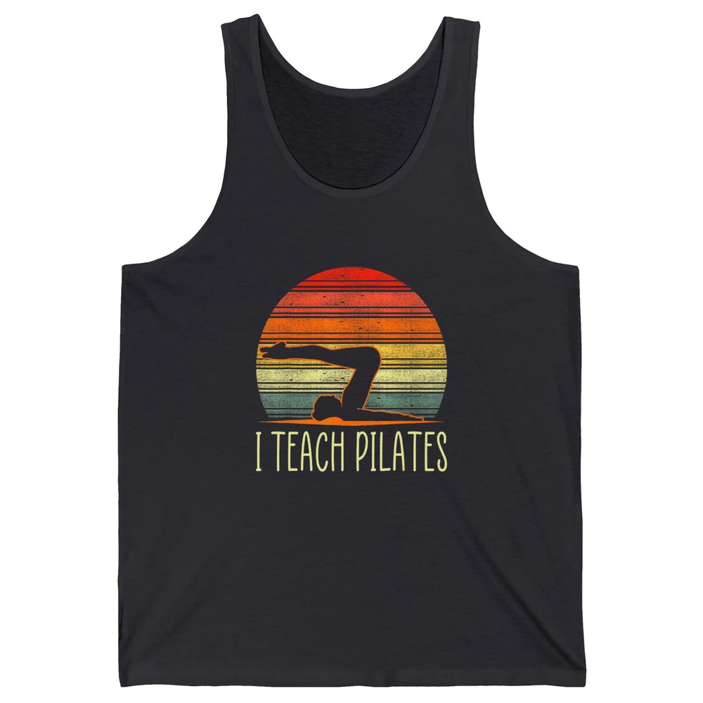 Retro Instructor Teacher Gym Teach Pilates Workout Fitness Unisex Jersey Tank