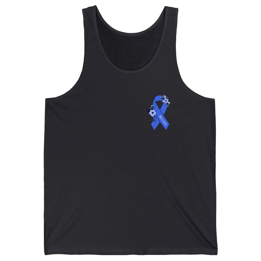 ME/CFS Chronic Fatigue Syndrome Awareness Ribbon Pocket Size Unisex Jersey Tank