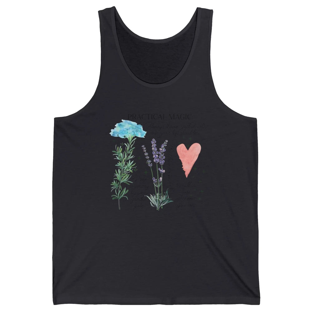 Practical Magic Witch Gardening Card Gardeners Plant Lovers Unisex Jersey Tank