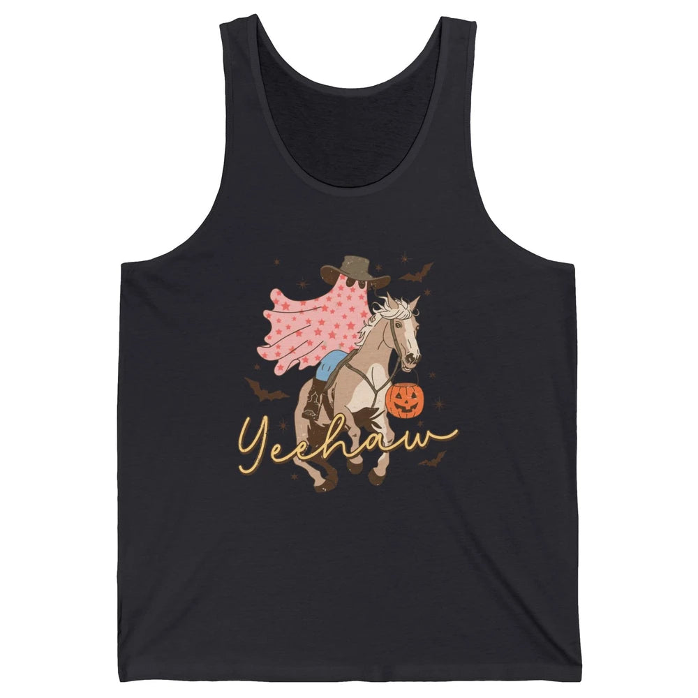 Cowboy Ghost Howdy Ghost Spooky Yeehaw Western Halloween Unisex Jersey Tank