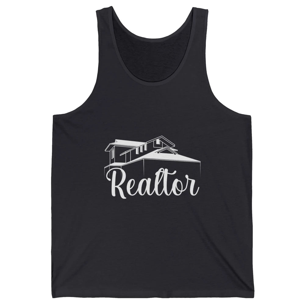 Real Estate Realtor Be There For You House Agent Close Deal Unisex Jersey Tank