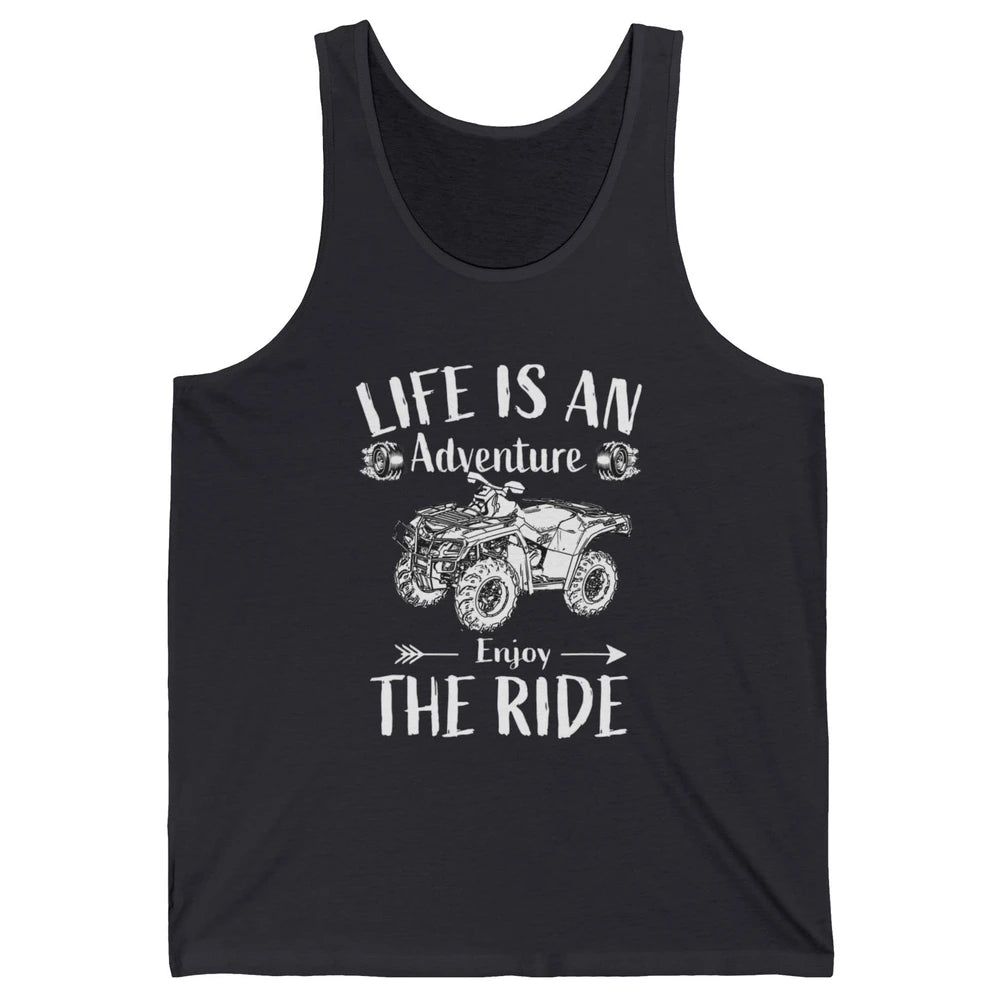 Retro Enjoy The Ride ATV Rider UTV Mud Riding SXS Offroad Unisex Jersey Tank