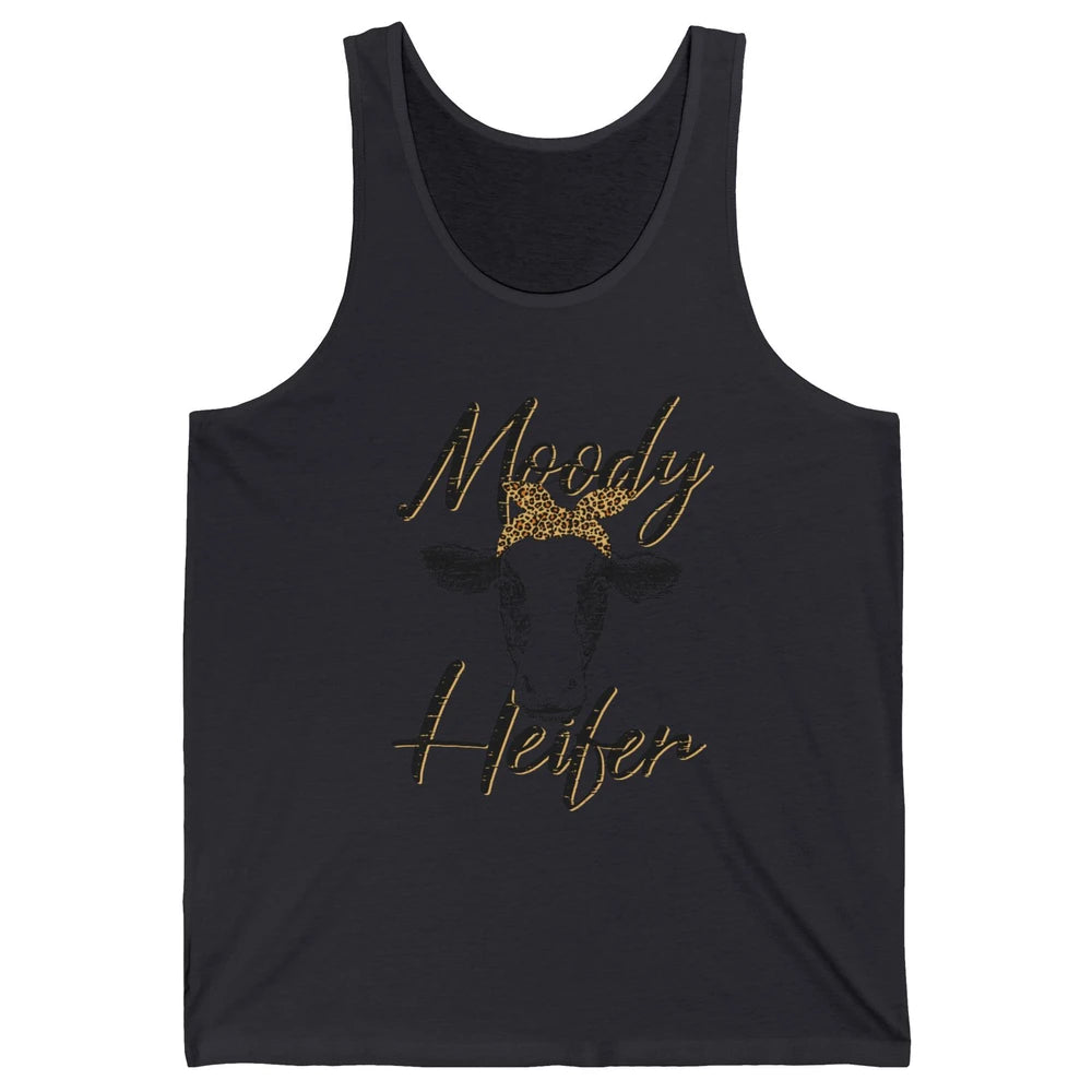 Funny Heifer Retro Bandana Moody Heifer Farmer Cow Lovers Unisex Jersey Tank