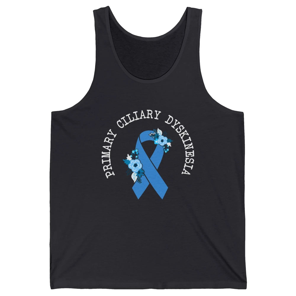 Primary Ciliary Dyskinesia Blue Ribbon Respiratory Diseases Unisex Jersey Tank