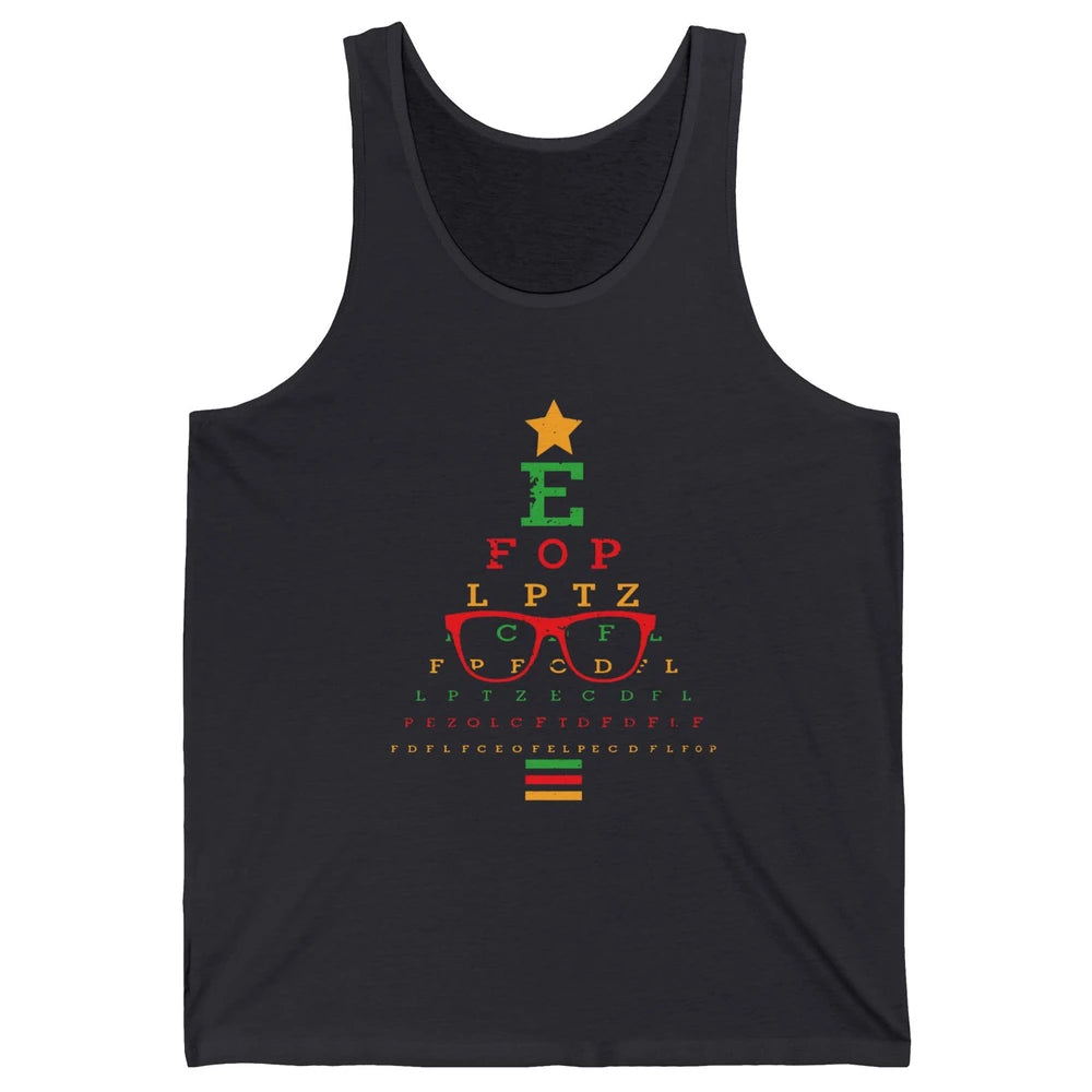 Optometrist Christmas Tree Optometry Symbols Optician Gift Unisex Jersey Tank
