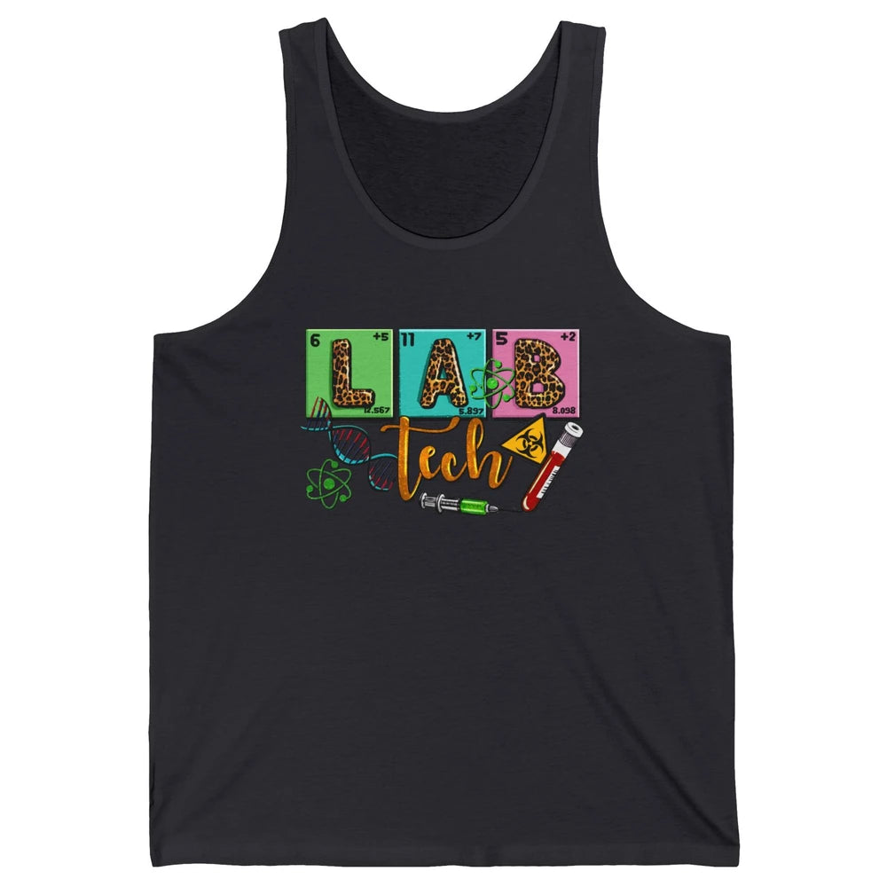 Peace Love Lab Tech Laboratory Technician Medical Lab Gift Unisex Jersey Tank