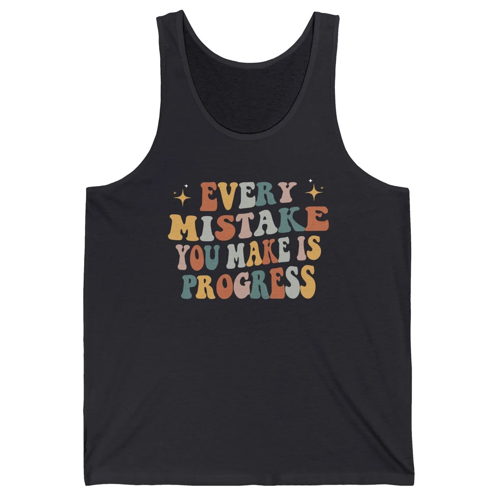 Personal Growth Mindset Therapist Mental Health Retro Boho Unisex Jersey Tank