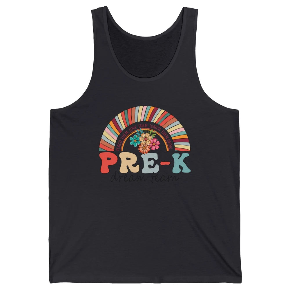 Pre-K Dream Team Rainbow Kinder Pre-K Teacher Back to School Unisex Jersey Tank