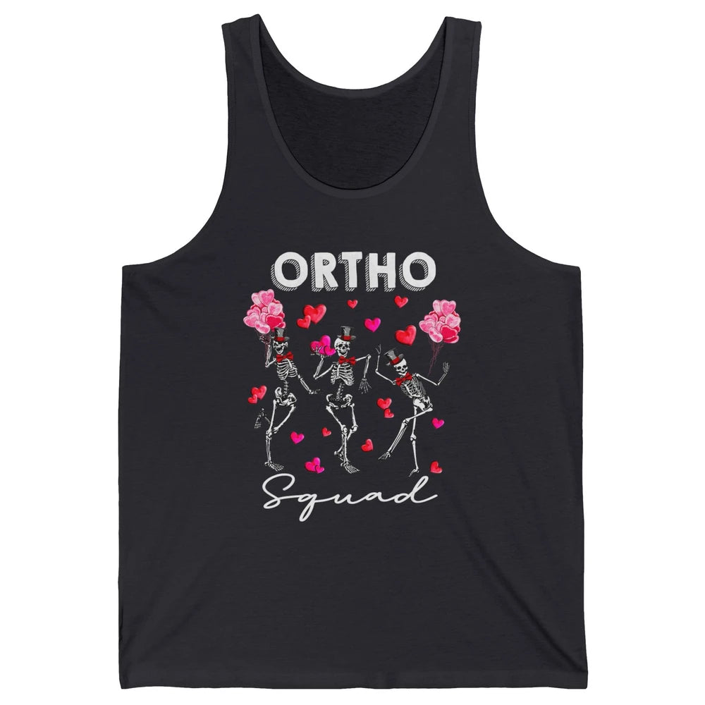 Ortho Nurse Valentine Skeleton Dancing Orthopedic Nursing Unisex Jersey Tank