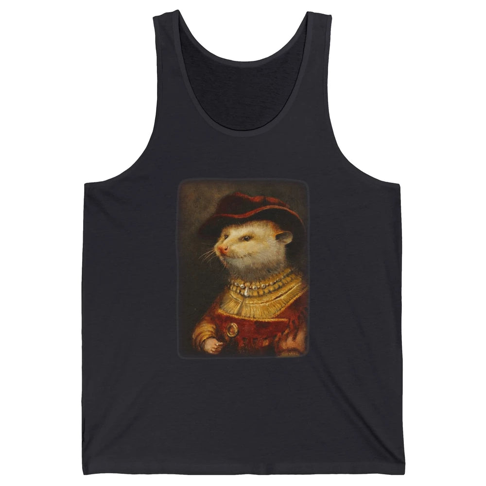 Retro Noble Opossum Young Gallant Western Opossum Art Unisex Jersey Tank