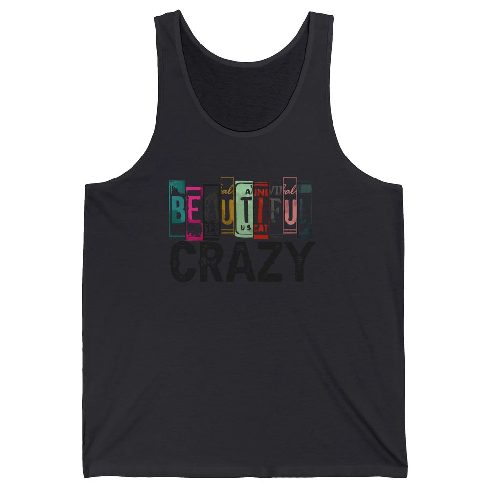 Retro Cowgirl Beautiful Crazy Western Country Cowgirl Unisex Jersey Tank