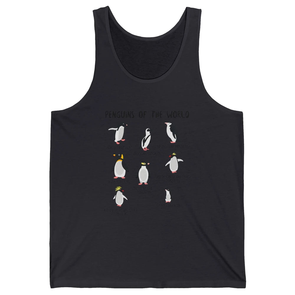 Penguins Of World With Headband Baby Penguins Wild Animal Unisex Jersey Tank