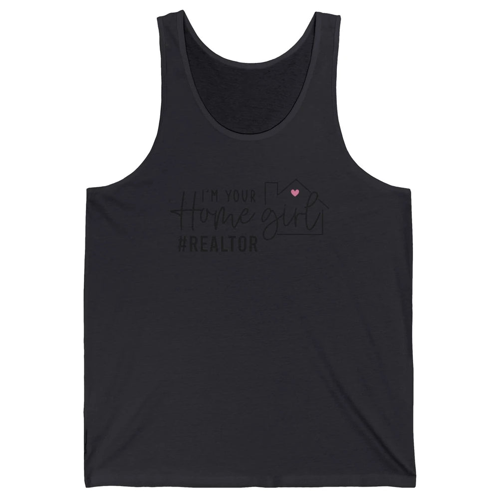 Realtor Life Home Girl Real Estate Agent Housing Investment Unisex Jersey Tank