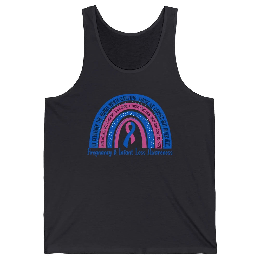 Pregnancy Infant Loss Awareness Rainbow Remember The Babies Unisex Jersey Tank