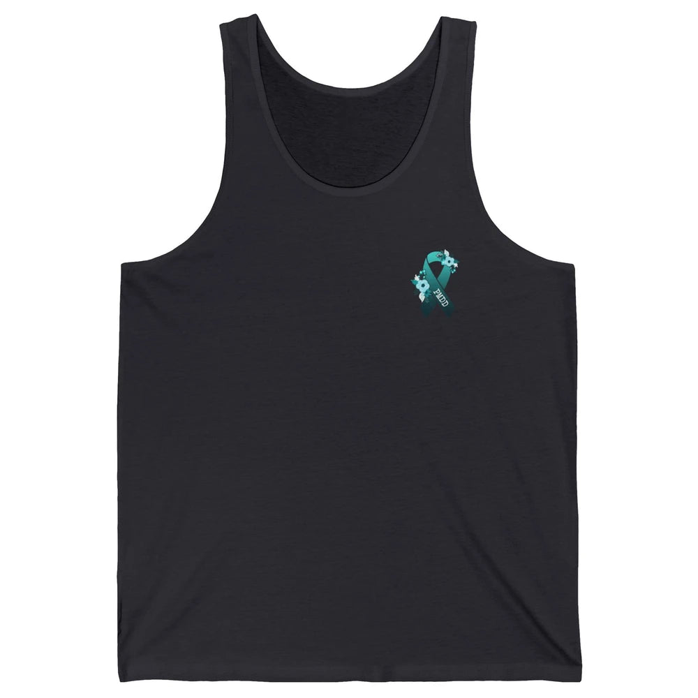 Premenstrual Dysphoric Disorder PMDD Awareness Ribbon Unisex Jersey Tank