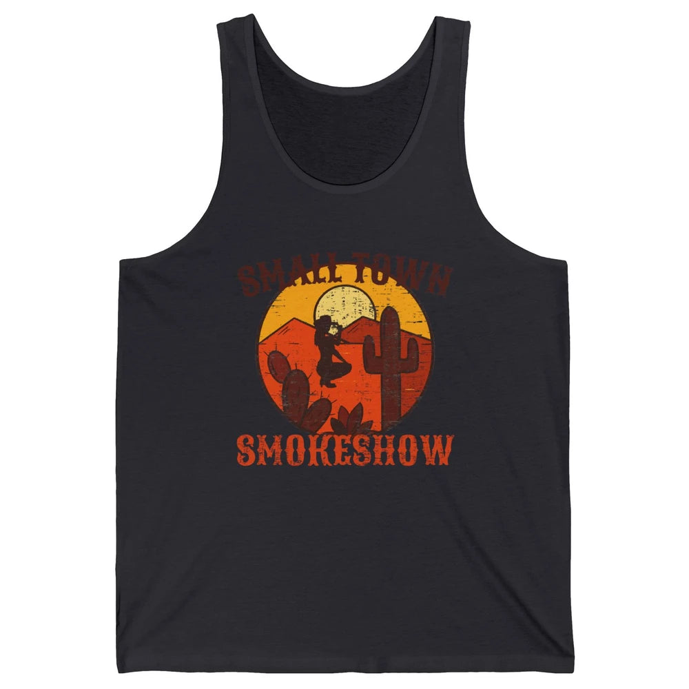 Retro Cowgirl Desert Small Town Smokeshow Western Country Unisex Jersey Tank