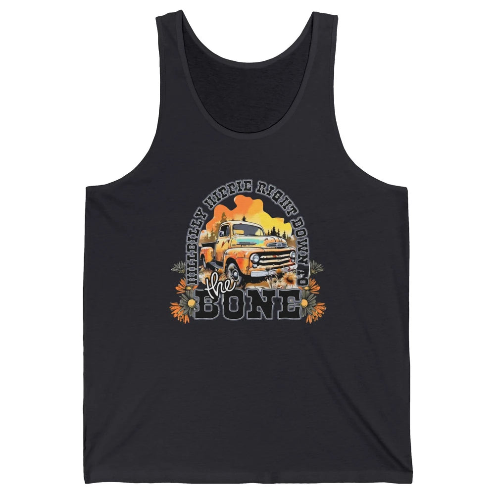 Retro Desert Truck Hippie Hillbilly Western Country Cowgirl Unisex Jersey Tank