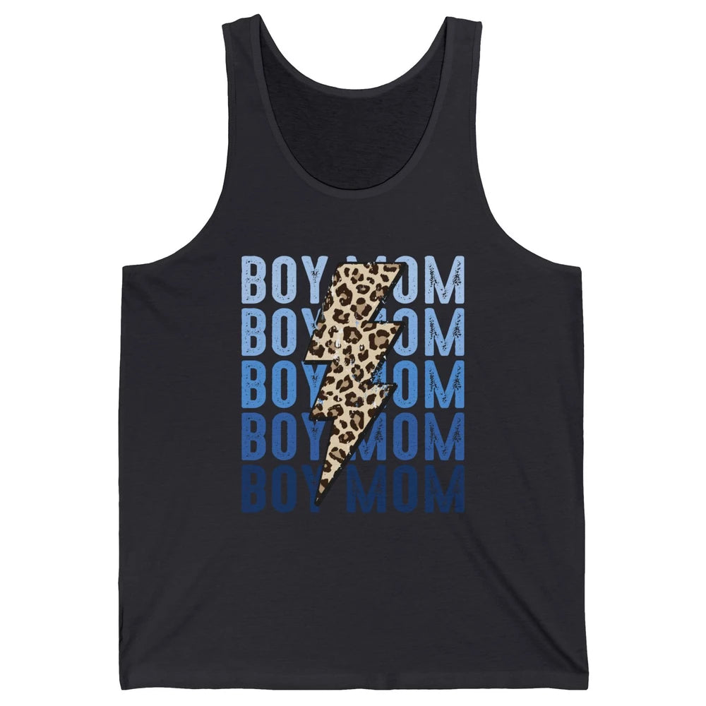 Retro Leopard Boy Mom Lightning Bolt Western Country Mama Unisex Jersey Tank