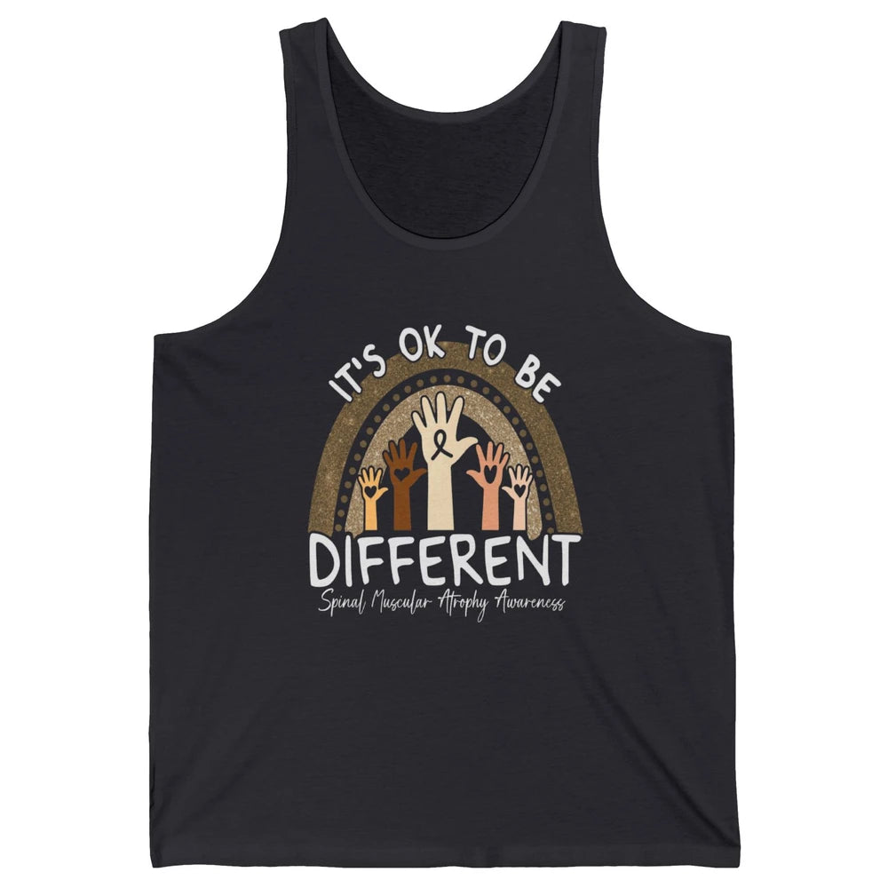 OK Be Different Rainbow Warrior Spinal Muscular Atrophy SMA Unisex Jersey Tank