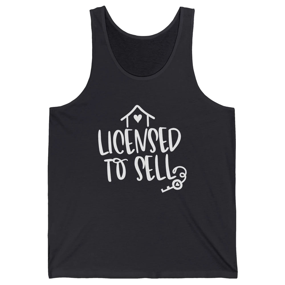 Realtor Licensed To Sell Real Estate Agent Housing Investors Unisex Jersey Tank