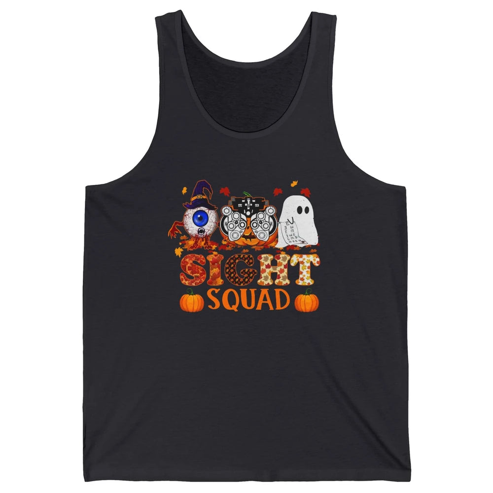 Optometrist Halloween Sight Squad Witch Pumpkin Optician Unisex Jersey Tank