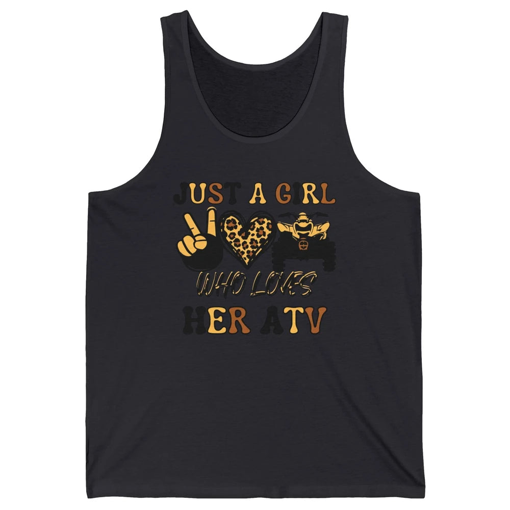 Just A Girl Who Loves Her ATV Riding Off Road SXS Life Unisex Jersey Tank