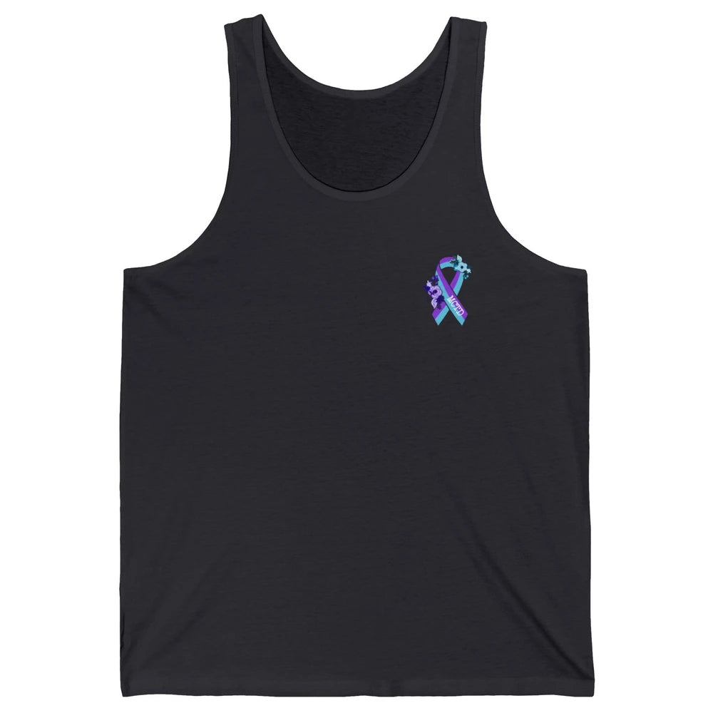 Mixed Connective Tissue Disease Awareness MCTD Floral Ribbon Unisex Jersey Tank