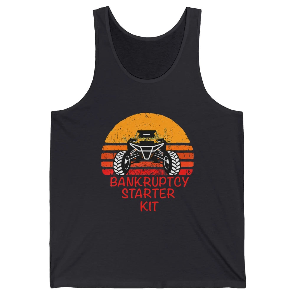 Retro Bankruptcy Starter Kit Mud Ride UTV SXS Offroad Racer Unisex Jersey Tank