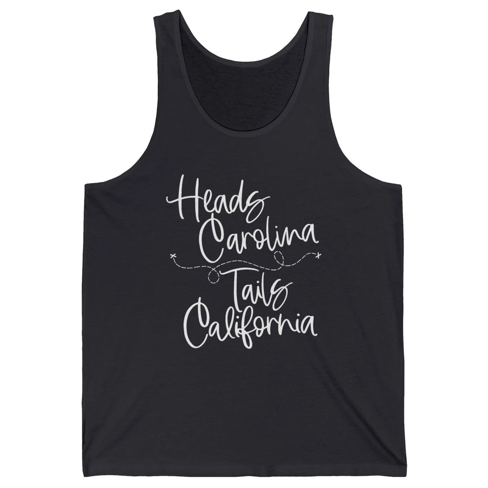 Retro 90s Heads Carolina Tail California Beach Summer Travel Unisex Jersey Tank