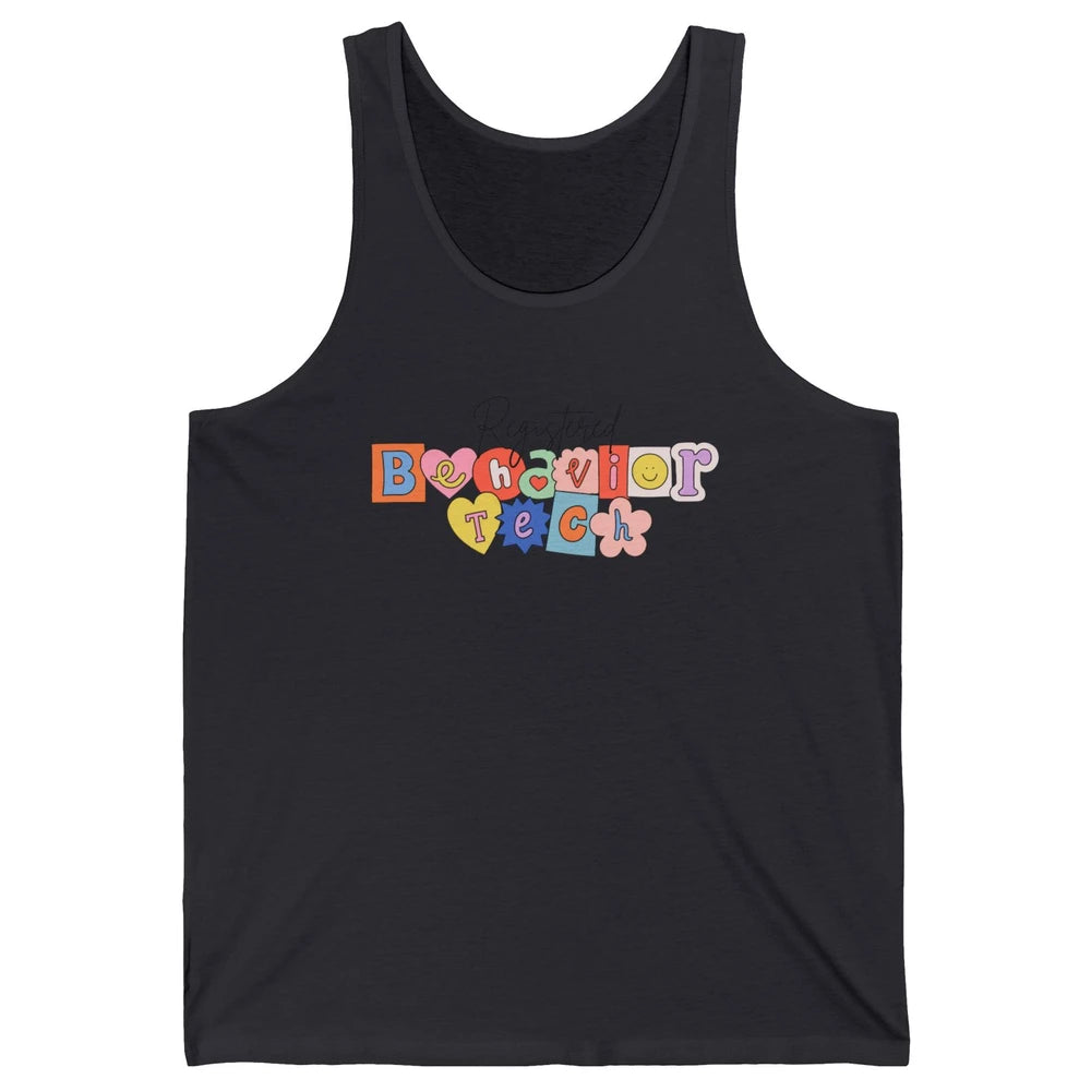 ABA Therapist Registered Behavior Tech RBT Behavior Analyst Unisex Jersey Tank