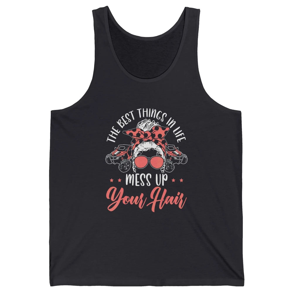 Messy Up Your Hair Women Mud Rider UTV Retro ATV SXS Offroad Unisex Jersey Tank