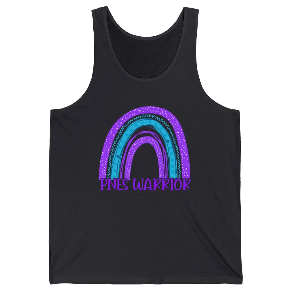 Psychogenic Non-epileptic Seizures PNES Purple Teal Rainbow Unisex Jersey Tank