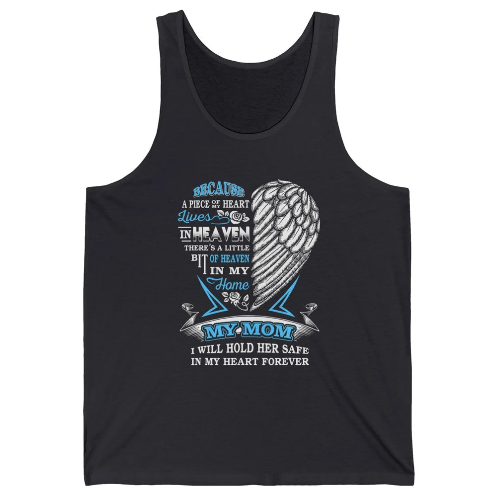 My Mom In Heaven Angel Wings Mother In Memories My Guardian Unisex Jersey Tank