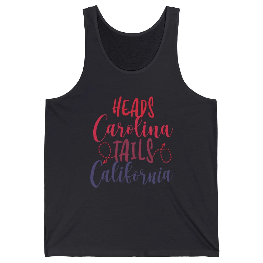 Heads Carolina Tail California Western Summer Beach Paradise Unisex Jersey Tank