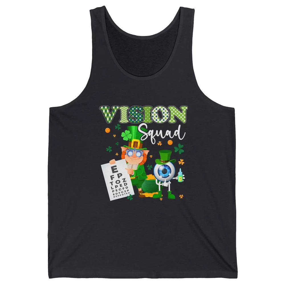 Optometrist St Patrick’s Day Vision Squad Optometry Shamrock Unisex Jersey Tank