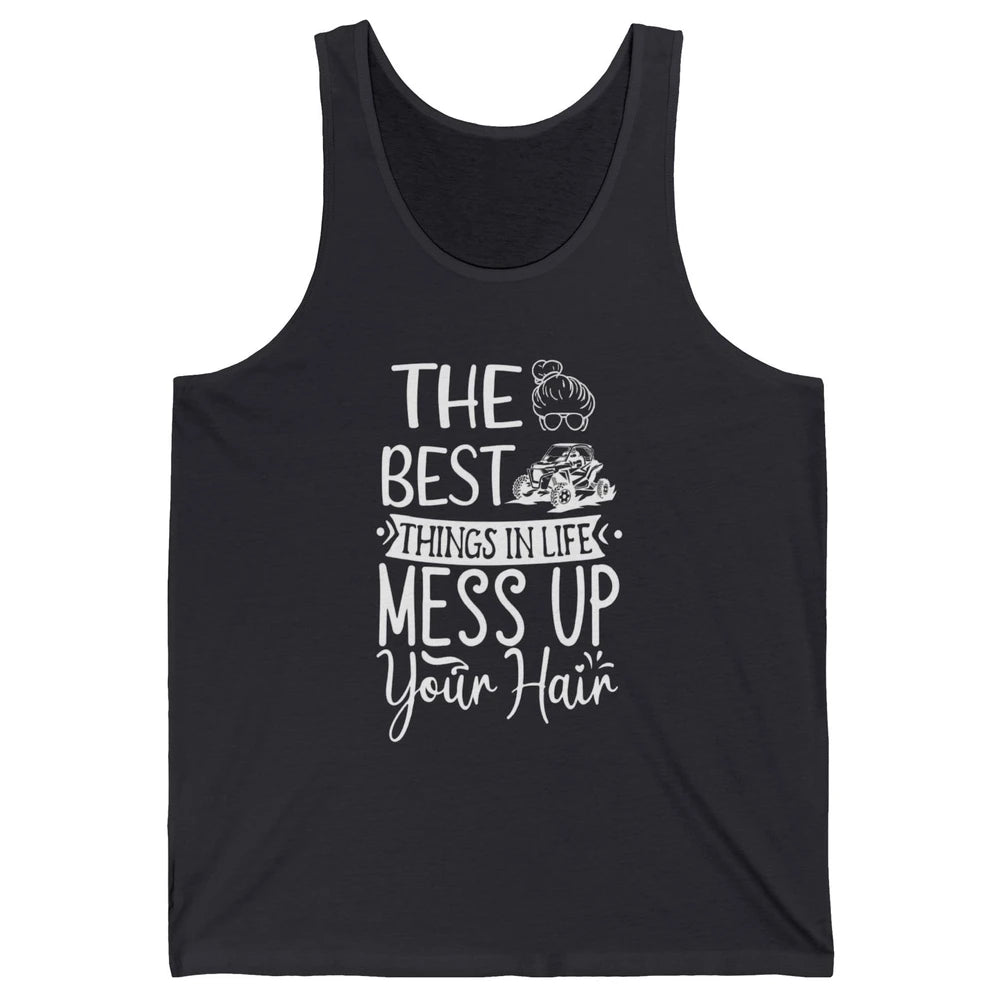 Messy Up Your Hair Women Mud Rider UTV Retro ATV SXS Offroad Unisex Jersey Tank