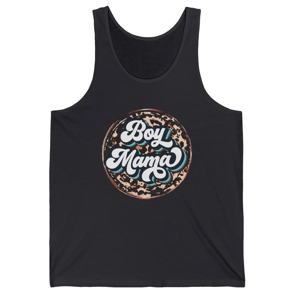 Retro Boy Mama Leopard Lightning Bolt Western Country Mama Unisex Jersey Tank