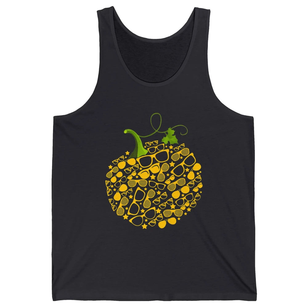 Pumpkin Glasses Optometry Optician Halloween Spooky Season Unisex Jersey Tank