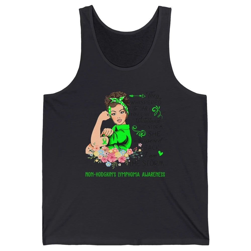 Non-Hodgkin Lymphoma Cancer Warrior The Storm Green Women Unisex Jersey Tank