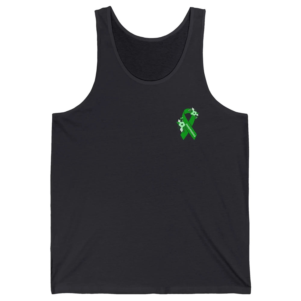 PANS/PANDAS Awareness Floral Green Ribbon Pans Disease Unisex Jersey Tank