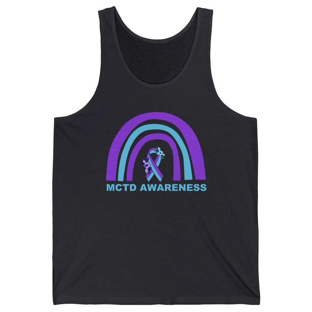 Mixed Connective Tissue Disease Awareness MCTD Floral Ribbon Unisex Jersey Tank