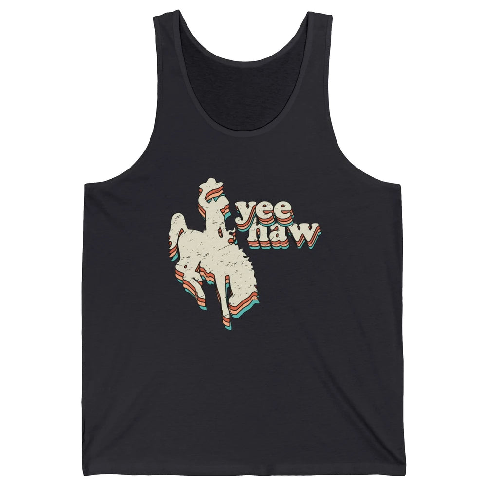Retro Cowboy Yeehaw Western Country Cowgirls Horse Lovers Unisex Jersey Tank