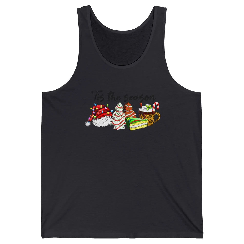 Funny Christmas Tree Tis The Season Cakes Parody Baking Gift Unisex Jersey Tank