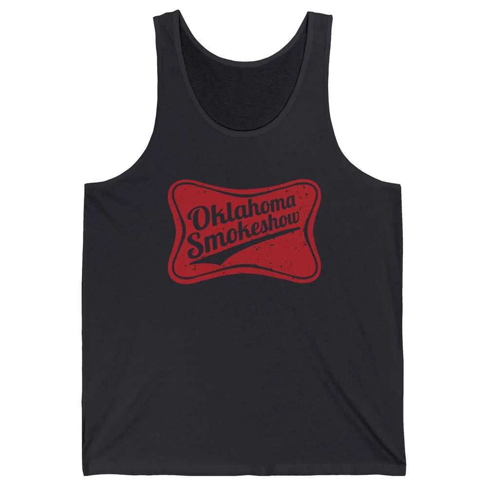 Retro Cowgirl Oklahoma Smokeshow Small Town Western Country Unisex Jersey Tank