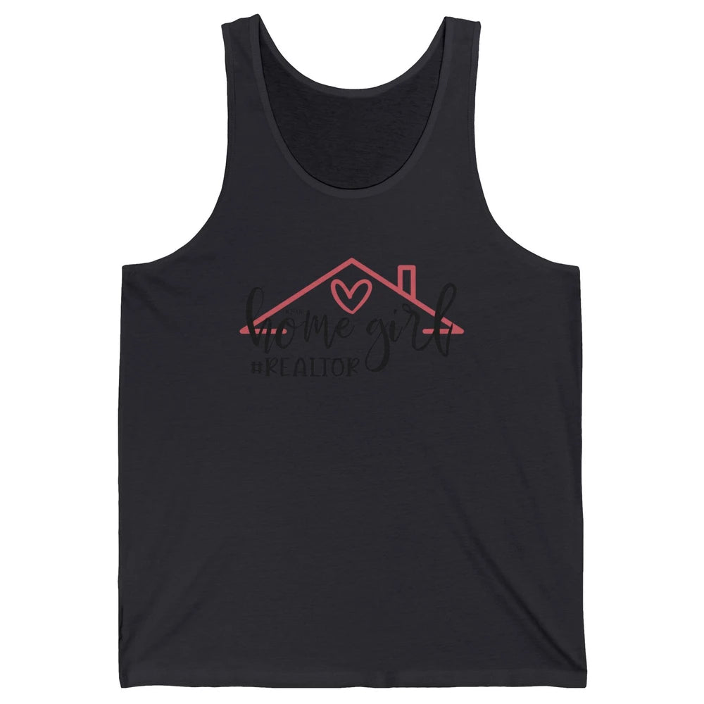 Realtor Life Home Girl Real Estate Agent Housing Investment Unisex Jersey Tank