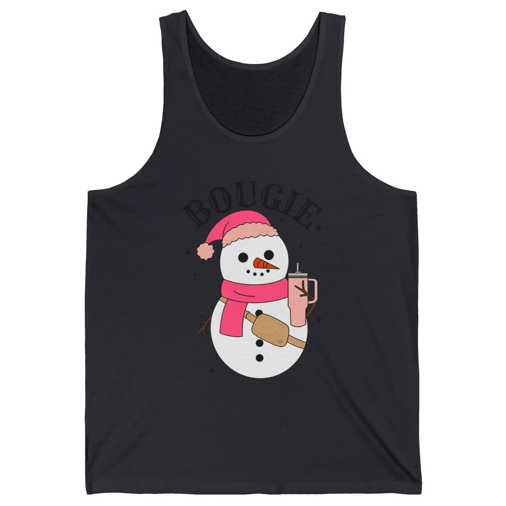 Funny Christmas Boo-jee Snowman Bougie Christmas Winter Unisex Jersey Tank