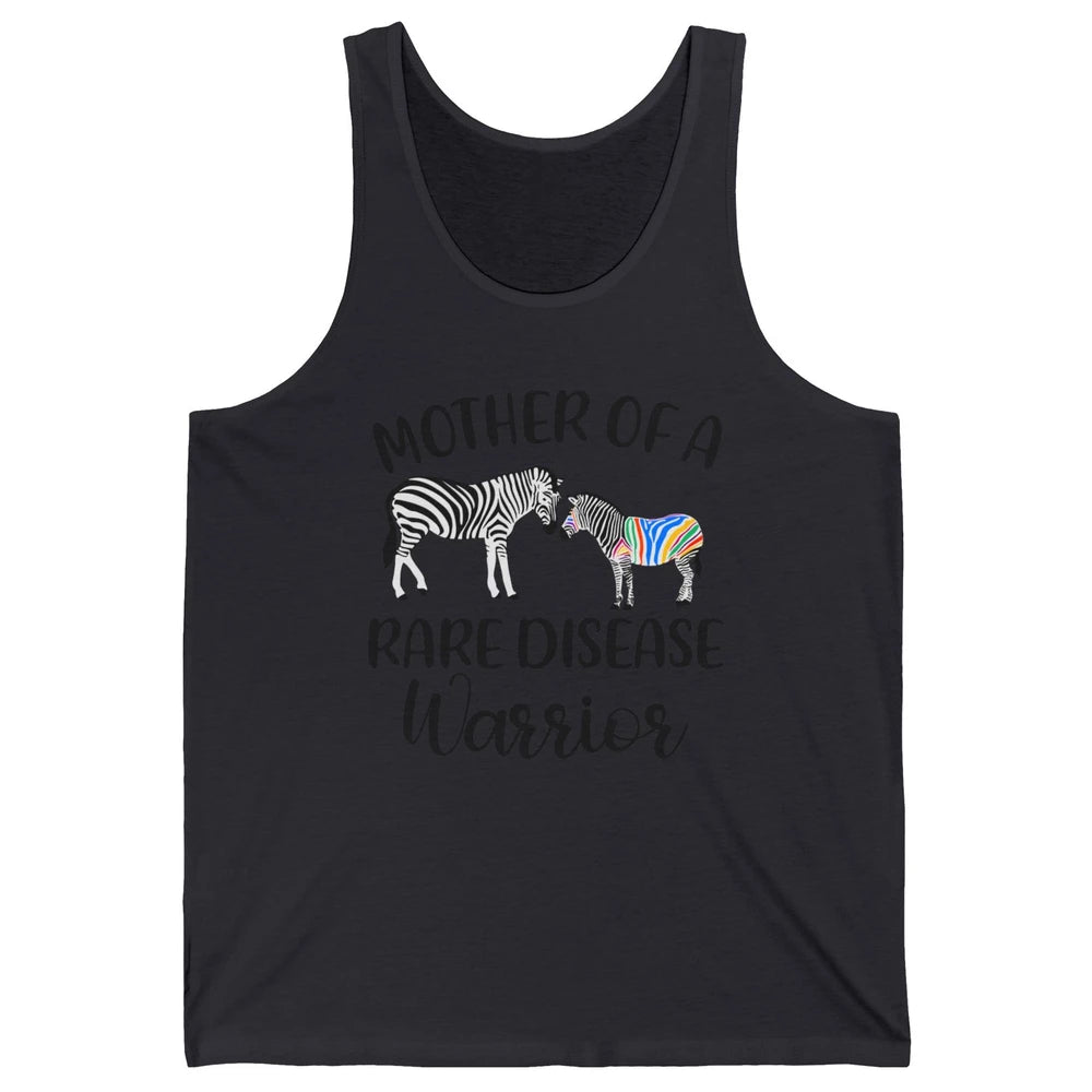 Mother Of A Rare Disease Warrior Zebra Rare Disease Mom Unisex Jersey Tank